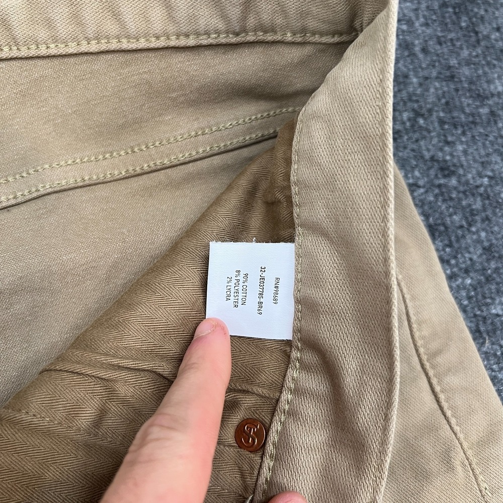 Todd Snyder Pants Men 31x30 Beige Chino Flat Front Straight Leg Zip Fly Stretch - Picture 5 of 16